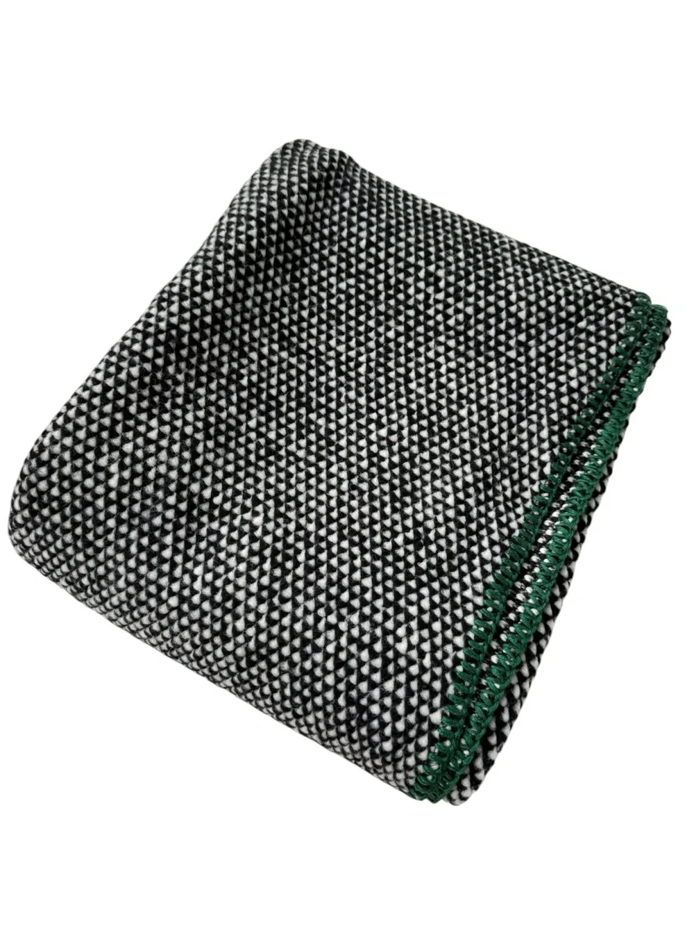 NEW Hearth & Hand with Magnolia Black Woven Stitched Edge Throw Blanket 50 x 60